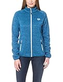 Ultrasport Damen Strickfleece Jacke Snug, Blau Danube/Weiß, 42, 11103