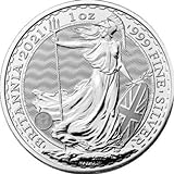 Silbermünze New!!! Britannia 2021 incl. Münzkapsel, 1 Unze, Differenzbesteuert nach § 25a UstG