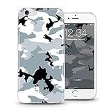 ITGM Hülle kompatibel mit iPhone 5, 5S Schutzhülle Camouflage Bunt TPU Hülle Cover Handyhülle Bumper Handytasche Hülle mit Foto Silikon Case (Camouflage)