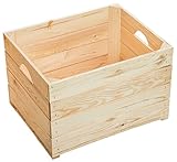Neue Massive Obstkiste aus dem Alten Land ideal zur Aufbewahrung Weinkiste 50 x 40 x 30 cm Holzk