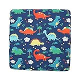 Sitzerhöhung für kinder, Sitzerhöhung Stuhl, Kinder Sitzkissen Sitzerhöhung Stuhl, Baby Sitzkissen Cartoon Design, Verstellbar Zerlegbar Waschbar Tragbare Sitzkissen (Blauer Dinosaurier)