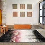 FACWAWF Leaf Design Großes Wohnzimmer Teppich Dekoration Indoor Kristall Samtteppich Küche Badezimmer Anti-Rutsch-Matte Schlafzimmer Teppich Korridor Rechteckiger Teppich 50x120