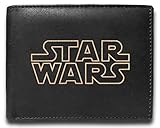 Star Wars Ledergeldbörse UD7184 mit Lasergravur, minimalistisch, dünn, RFID-blockierend, mehrere Taschen, Kreditkartenhalter, Oraganizer für H