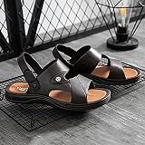 MLLM Pool Shower Sommer Sandalen, rutschfeste Sandalen für Herren, Strandschuhe mit dickem Boden, für den Innenbereich, braun_39, rutschfeste flache Slide S
