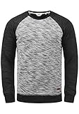 !Solid Flocker Herren Sweatshirt Pullover Flocksweat Pulli mit Rundhalsausschnitt, Größe:M, Farbe:Black (9000)