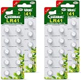 GutAlkaLi 40 Stück AG3 LR41 1.5V Alkaline Knopfzelle Batterien Ohne Quecksilber Knop