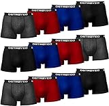 DSTROYED ® Boxershorts Herren 12er Pack S-5XL Unterhosen Männer Unterwäsche Men Retroshorts 313 (313f 12er Set Mehrfarbig, s)