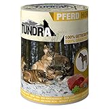 Tundra Hundefutter mit Pferd Nassfutter - getreidefrei (6 x 800g)