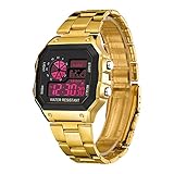 Sportuhr, Business, Sport, elektronische Uhr, Sport, digital, für draußen, Armband für Herren, Freizeit., Plastic Black,