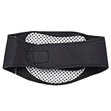 Healifty Selbsterwärmende Nackenstütze Nackenbandage Nackenheizkissen Nackenwärmer Nackenkissen Magnetfeldtherapie Halskrause Gürtel für Nackenschmerzen (Schwarz)