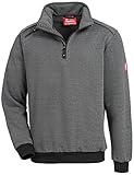 Nitras Motion TEX Plus 7037 Arbeits-Pullover - robuster Strick-Pulli - Sweater für die Arbeit - Dunkelgrau - 2XL