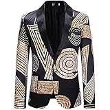 Hirolan Herren Steampunk Frack Mantel Gothic Gehrock Mittelalter Jacke Smoking Viktorianisch Renaissance Mantel Pirat Viking KostüM Hochzeit Langarm KnöPfe Slim Fit Anzug Jacke lauschig