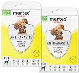 martec PET CARE 2X Hundehalsband gegen Zecken Flöhe und Milben S