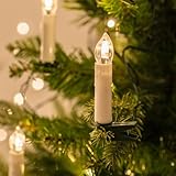 50er LED Weihnachtsbaum Lichterkette Kerzenlichterkette Creme I