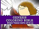 Genesis Coloring Bible Every Verse Chpts 18 to 21 (Mr. Mac Bible - Black-n-white 200-page Paperbacks Book 4) (English Edition)