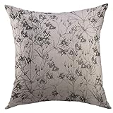 Kissenbezüge Dekokissenbezug Schwarz Botanik Floral Monochrome Weißer Zweig Home Dekorative Dekokissenbezüge Kissenbezug