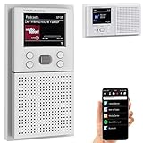 VR-Radio Unterputz Radio: Unterputz-WLAN-Internetradio mit Bluetooth & Farbdisplay, DSP, App, 8W (Unterputz Radio WLAN)