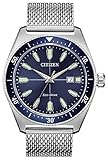 Citizen Herren Analog Eco-Drive Uhr mit Edelstahl Armband AW1591-52L