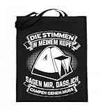 Chorchester Für alle Camping Fans! Hochwertiger Jutebeutel (mit langen Henkeln)