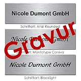 Edelstahl-Schild graviert selbstklebend MOCAVI Stick 100 Briefkastenschild N