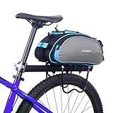 Lixada Fahrrad Gepäckträgertasche 13L Multifunktionale Erweiterbare wasserdichte MTB Fahrradtaschen Gepäckträger Fahrradträgertasche Umhäng