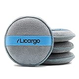 LICARGO® 4X Premium Applikator Pads - Mikrofaser Handpolierschwamm zum gleichmäßigen Auftragen von Politur, Wachs und Pflegemitteln - Polierpads Hand Polierschwamm, Politur Schwamm - 11x2