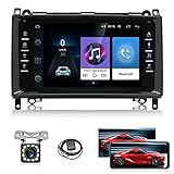 Hodozzy Doppel Din Android Autoradio 8 Zoll Touchscreen Autoradio für Mercedes Benz B200 2008-2011 mit Bluetooth / WiFi /GPS / FM-Radio Dual-USB + Rückfahrk