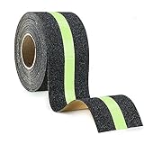 Premium-Qualität Antirutsch Klebeband, BigTron Leuchtband Streifen Wasserdichtes Selbstklebendes Anti-upturned Tape für Treppen/Schritte (5cm * 5m)