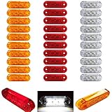 30 Stücke x Gemischt 3 SMD LED Begrenzungsleuchten Gelb, Rot, Weiß 12V 24V Positionsleuchten LKW Anhäng