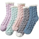 Akeelii Kuschelsocken Damen 35-40 35-40 Korallen Fleece Schlafsocken Lustige Socken Flauschige Socken Fuzzy Fluffy Weihnachtssocken Wintersocken Warme Wollsocken Weihnachtsgeschenke für Frauen(#01)