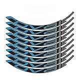 LNSGA Fahrradaufkleber Mountainbike Roval Control SL 29 Zoll 25mm Breite Felgen Radsatz Gradienten Farbaufkleber MTB Rim-Abziehbilder. (Color : Blue Grey Gradient)
