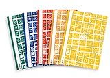 HERMA 19372 Schnellhefter DIN A4 SCHOOLYDOO 5er Set aus abwischbarem und strapazierfähigem Kunststoff mit Beschriftungsstreifen, 5 Sichthefter aus PP-F