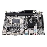 PUSOKEI Desktop Motherboard DDR3 Computer Motherboard für Intel H81, DDR3 1066/1333/1600 Speicher, 6-Kanal Audio, Micro ATX Board, SATA II/HDMI/USB Schnittstellen Unterstützen I7/I5/I3 CPU