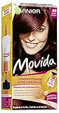 Garnier Tönung Movida Pflege-Creme / Intensiv-Tönung Haarfarbe 40 Dunkle Kirsche (für leuchtende Farben, auch für graues Haar, ohne Ammoniak) 3er Pack Haarcoloration-S