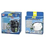 Tetra Aquarium Außenfilter EX Plus - leistungsstarker Filter für Aquarien, schafft kristallklares fischgerechtes Wasser & FF FilterFloss S - Feinfiltervlies EX Auß