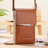 Touchscreen Mobiltelefon Tasche Damen Umhängetasche Messenger Multifunktionale 2-Layer Lagerung Reißverschluss Kleine Karte Brieftasche Einstellbare Weibliche Schlüssel Münze Geldbörse Vertikale S