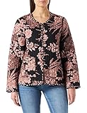 Noa Noa Womens Organic FLORAL Cotton Steppjacke, Print Black, 38