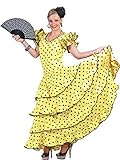 Flamenco Kleid zum Samba Kostüm für Damen Gr. 32 34 - Tolles Spanierin Brasilianerin T