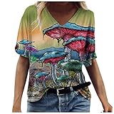 T-Shirts Damen Blusen Tops Sweatshirt Kapuzenpullover Langarmshirts Frühjahr Sommer Beste Freunde Pullover Hoodies für Frauen Mode Casual Plus Size Scenic Flowers Drucken Rundhals-T-S