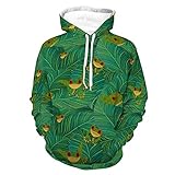 AERICKON Damen Herren Hoodies 3D Druck Unisex Mode Kapuzen Sweatshirts Casual Herbst Outfit mit Tasche für Jogging Urlaub - - 5XL