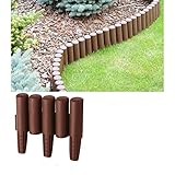 2,7m Palisade braun Beeteinfassung Beetumrandung Gartenpalisade Rasenk