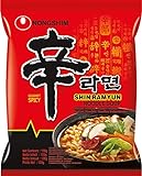 Nong Shim Instantnudeln Shin Ramyun / Koreanische Ramen Suppe scharf - schnelle Zubereitung / 6er Vorteilspack à 120g