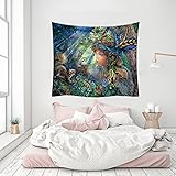 NHhuai Wandbehang, kunstvoll Bedruckte Wanddekoration für Wohn- und Schlafzimmer, Multifunktionaler Wandteppich der Charakter-S