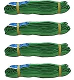 4x Rundschlinge 2000 kg 2 to grün 2 m Umfang Hebeband Hebeschlinge Kran Hebeg