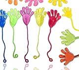 U-K 12x Klatschhand Kinder Bunte Glibberhand Mitgebsel - Giveaway - Jungen - Mädchen KindergeburtstagDauerhaft Nützlich und praktisch Nettes Design Praktisches Design und langlebig