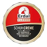 Erdal Dosencreme schwarz, Schuhcreme mit Bienenwachs - nährt und pflegt das Leder, 1er Pack (1 x 75 ml)