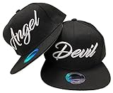 JameStyle26 Angel & Devil Snapback Set USA Cap Kappe Basecap Mütze Trucker Cappy Kult Partner Look (Angel & Devil Set)