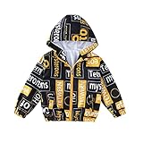 Jungen Mädchen Kapuzenjacke Wasserdicht Leicht Windbreaker Regenmantel Kleinkind Kinder Sonnenschutz Reißverschluss Kleidung Casual Outfits Outwear Kinder Alter 1-7 Jahre, gelb, 6-7 J