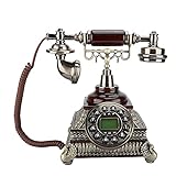 Weikeya Antiquität Telefon, mit Abs Englisch 19.*19.*27 cm/7.48.*7.48.*10.63in. Modisch Festnetz T