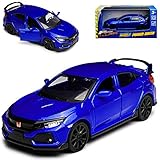 Hon-da Civic Type-R 10. Generation Limousine Blau Ab 2015 mit Rückzugsmotor ca 1/43 1/36-1/46 Maisto M